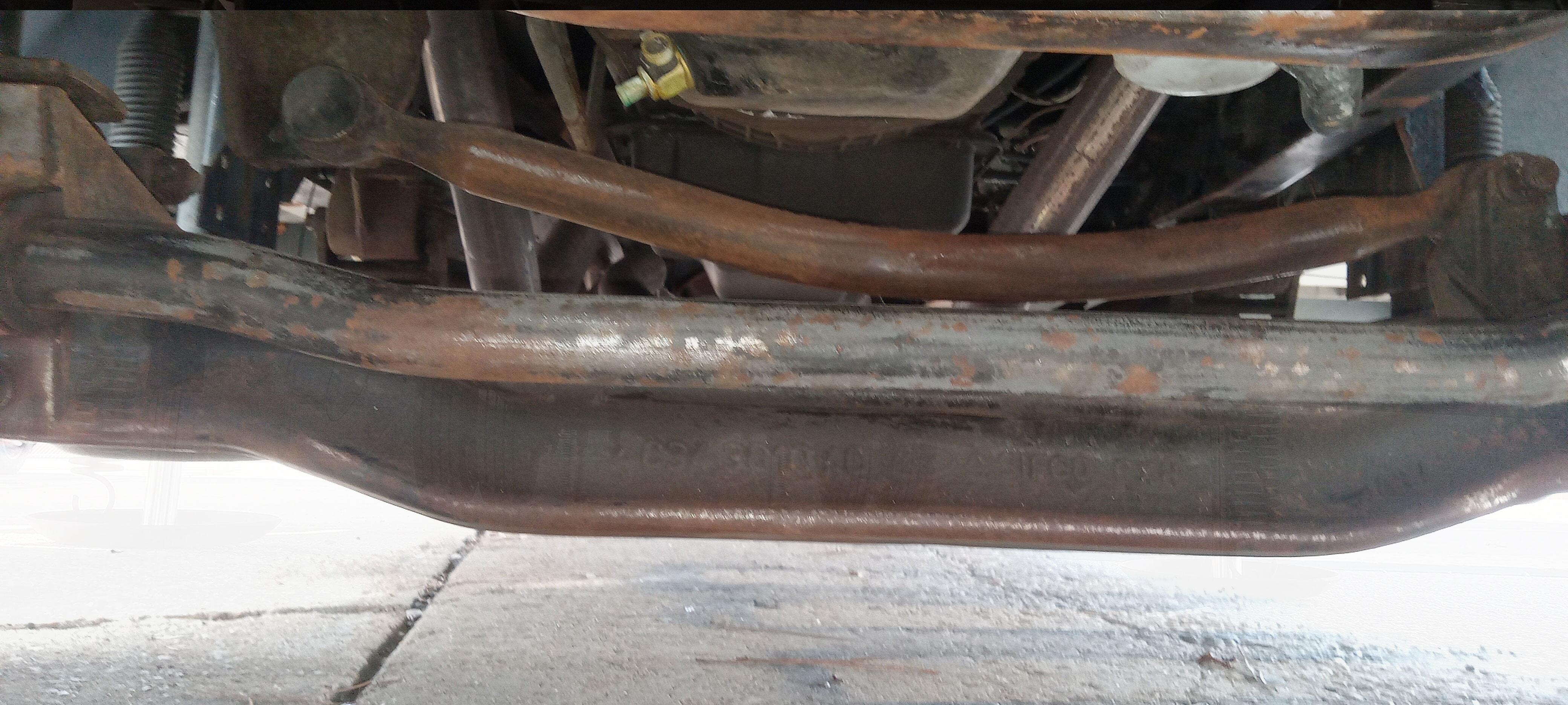RV Undercoating and frame protection application in Virginia Beach — Before